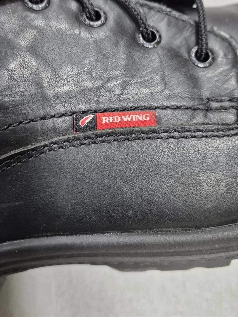 Red Wing King Toe 133 Oxford Work Shoes men's 14D black leather oil resistant